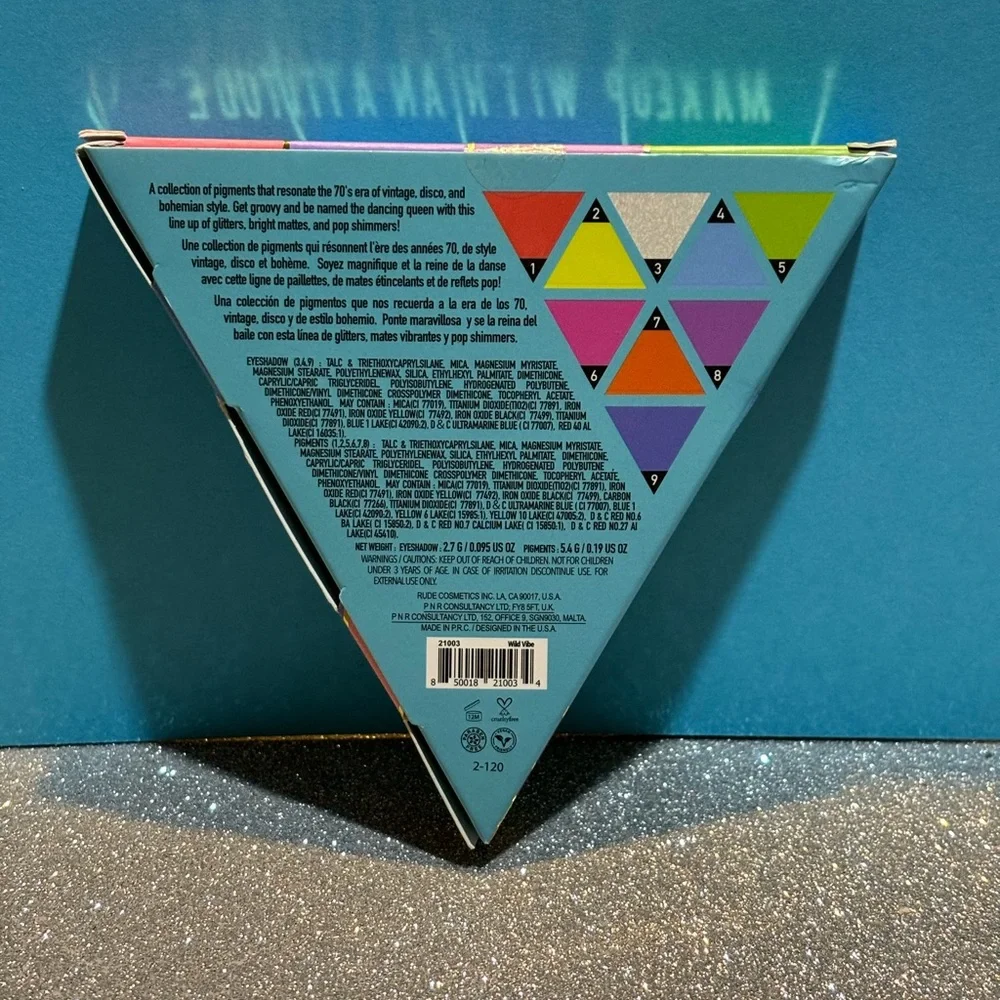 BNIB! Sealed Rude Cosmetics The 70’s Palette Wild Vibe 🪅🪩🛋️🪩